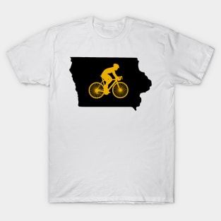 Iowa Bike IA Iowa Hawkeye Colors T-Shirt